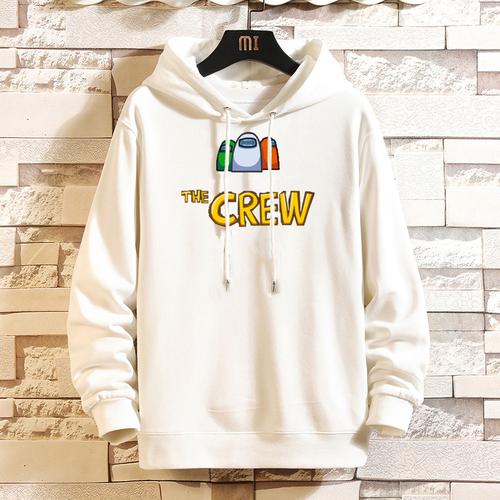 Foto Produk GARAF THE CREW SWEATER HOODIE PRIA AMONG US JUMPER JAKET COWOK - Putih dari Garaf Official