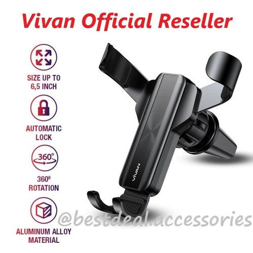 Gambar Vivan CHS09 Air Vent Car Holder Universal Stand AC Mobil Gravity dari bestdeal official Jakarta Pusat Tokopedia