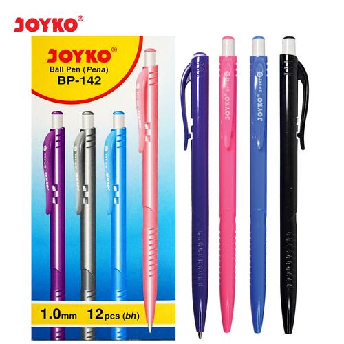 Foto Produk Ball Pen Pulpen Pena Joyko BP-142 1.0 mm 1 Box 12 Pcs dari JOYKO Official