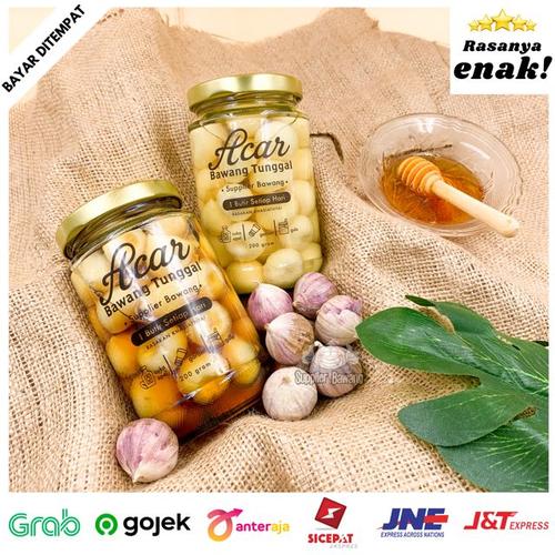 Foto Produk Acar Bawang Putih Tunggal 200gram - ACAR ORIGINAL dari Supplier Bawang