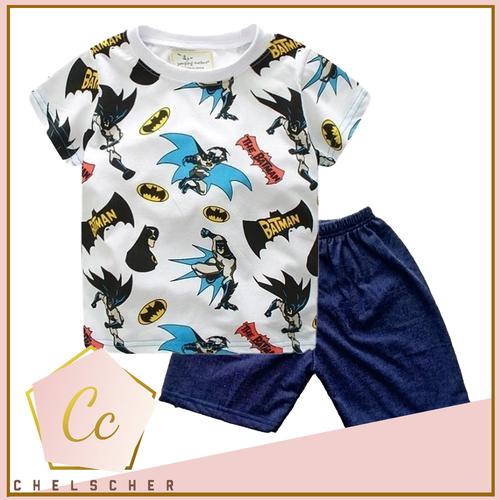 Foto Produk BAJU SETELAN PDK ANAK LAKI-LAKI / KAOS ANAK LAKI-LAKI BATMAN FULLPRINT - 1 TAHUN dari Chelscher
