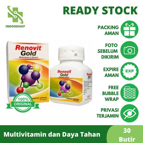 Foto Produk Renovit Gold per botol 30 butir dari Toko Obat IndoSehat