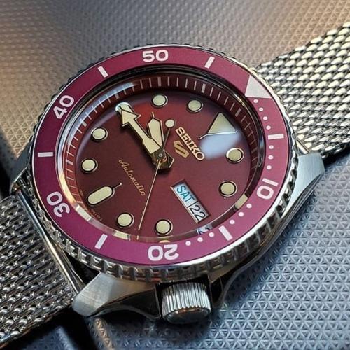 Jual SEIKO 5 SRPD69K1 AUTOMATIC RED DIAL STAINLESS STEEL MEN'S WATCH SRPD69  - Jakarta Pusat - Indoarloji88 | Tokopedia
