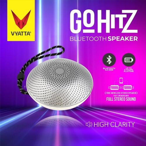 Foto Produk VYATTA GO Hitz TWS Speaker - Stereo, Bluetooth, USB/TF-MEGA BASS - SATIN SILVER dari VYATTA INDONESIA