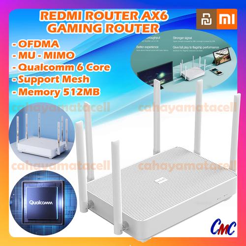 Foto Produk Xiaomi Redmi AX6 Wifi6 Router Gaming 512mb Mesh Wifi 6 AX 6 dari CMC Gadget Store