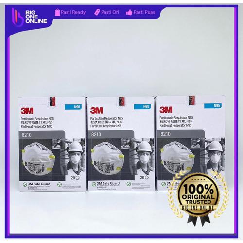 Foto Produk Masker 3M 8210, Masker 3M N95, Masker 8210 bukan 1860 ORIGINAL 100% dari BigOneOnline