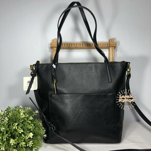 Jual Fossil Evelyn Tote Black - Kota 