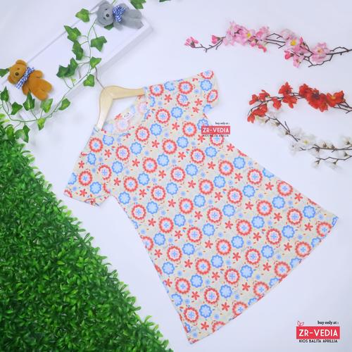 Foto Produk Dress Amirah uk 3-5 Tahun / Baju Anak Perempuan Murah Bahan Kaos Adem dari ZR-Vedia