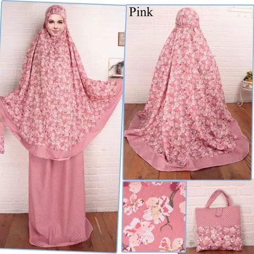 Foto Produk Mukena Sakura Jepang Bali Katun Rayon Dewasa - Pink dari Triple-A oshop