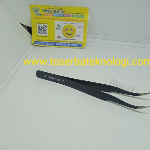 Foto Produk Pinset Tweezer Vetus HRC40 ESD-15 Hitam Panjang 122mm dari Toserba Teknologi Official