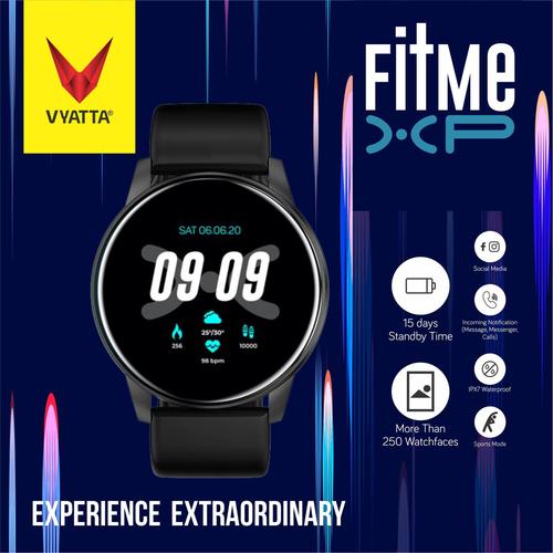 Foto Produk VYATTA Fitme XP Smartwatch - Custom Watch Face, Full Touch, IPX7 - Midnight Black dari VYATTA INDONESIA