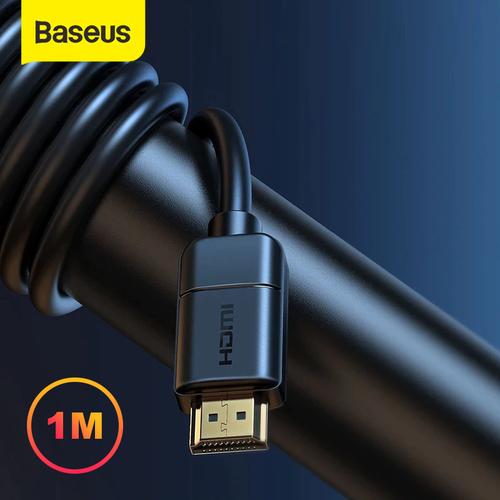 Foto Produk BASEUS KABEL HDMI TO HDMI 4K HD TO 4K HD ADAPTER CABLE KABEL HDR - Hitam, 1M dari Baseus Official Store