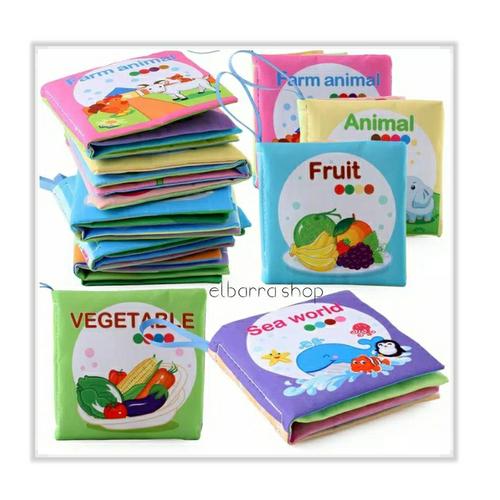 Gambar Mainan Buku Kain Edukasi Soft Book Bayi First Softbook/Cloth Book Baby - Transportation dari Elbarra Shop Kota Bekasi Tokopedia