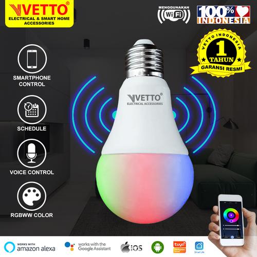 Gambar VETTO Smart Light Bulb 12W RGBWW - Wifi Wireless IoT Home Automation dari Vetto Smart Home undefined Tokopedia