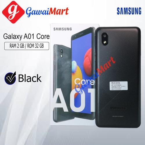 Foto Produk SAMSUNG GALAXY A01 CORE 2/32 RAM 2GB ROM 32GB GARANSI RESMI - Hitam dari Gawai Mart