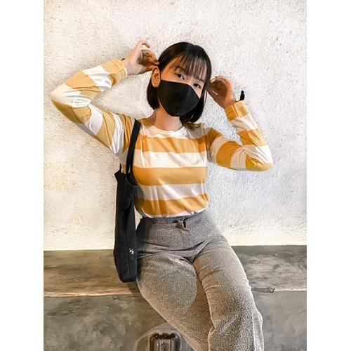 Foto Produk VDL CLOTH kaos jilbab wanita salur tangan panjang/ baju perempuan abg - Kuning dari vdlclothid
