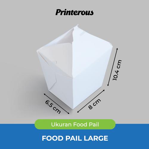 Foto Produk Paper Food Pail Large / Kotak Makan Kertas Besar dari Printerous