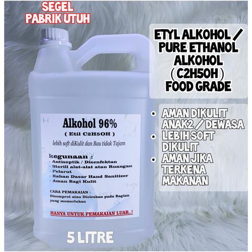 Foto Produk Alkohol Ethanol Food Grade, Ethyl Alcohol, Ethyl C2H5OH - Kadar 96 dari Kimia Store..!