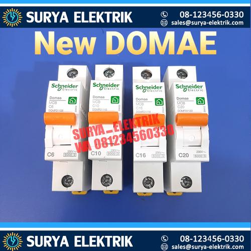Foto Produk mcb schneider domae 6-16-10-20ampere MCB SCHNEIDER DOMAE ori/asli dari SURYA-ELEKTRIK
