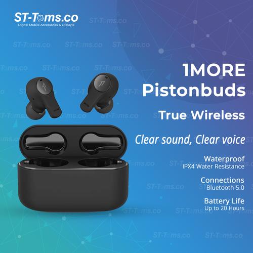 Foto Produk 1MORE Pistonbuds True Wireless IN-Ear Headphone - Hitam dari ST-Toms.co