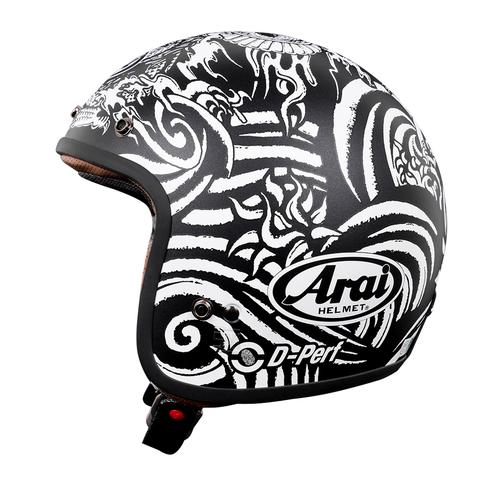 Gambar Arai SNI Classic Mod Art Helm Half Face - Black - M dari Arai Indonesia Kab. Bogor Tokopedia