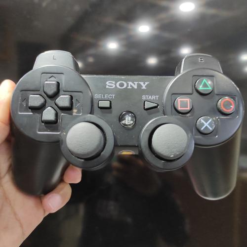 Foto Produk Stick Stik PS3 Ori Mesin Dualshock 3 Getar - Hitam dari Butikgames