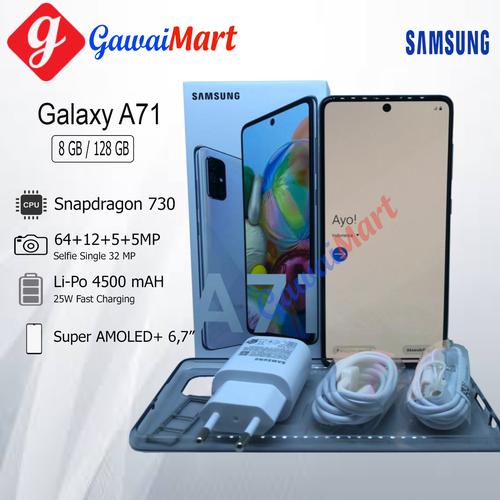 Foto Produk SAMSUNG GALAXY A71 8/128 RAM 8GB ROM 128GB GARANSI RESMI SEIN - Silver dari Gawai Mart
