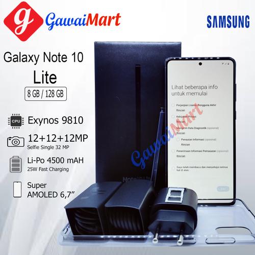 Foto Produk SAMSUNG GALAXY NOTE 10 LITE 8GB/128GB RAM 8GB ROM 128GB GARANSI RESMI - Hitam dari Gawai Mart