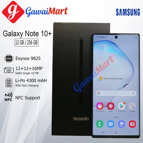 Foto Produk SAMSUNG GALAXY NOTE 10 PLUS 12GB/256GB GARANSI RESMI - Hitam dari Gawai Mart