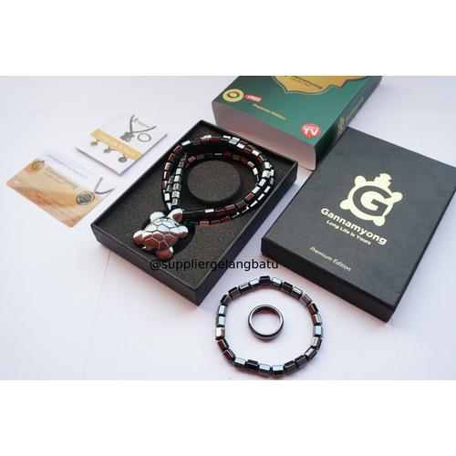 Foto Produk PAKET CINCIN KALUNG SEHAT KURA BESAR NEW MODEL GANNAMYONG BIOMAGNET dari gelangbatu