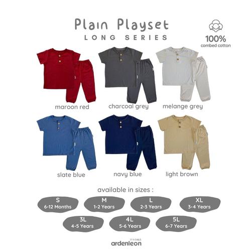 Foto Produk ARDENLEON Plain Playset SET.SS.06 - Melange Grey, S dari ARDENLEON