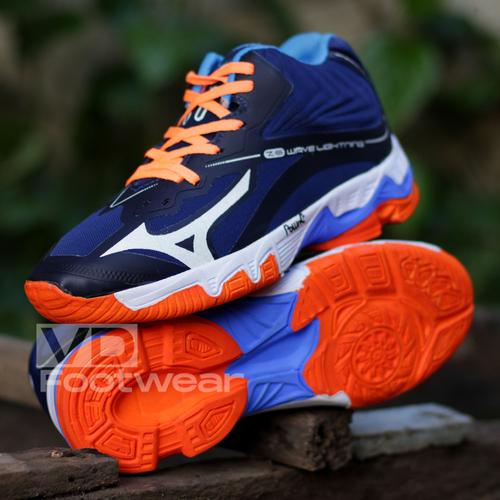 Jual SEPATU OLAHRAGA PRIA MIZUNO WAVE LIGHTNING - Navy Oren, 43 - Kota  Bandung - VD_FOOTWEAR | Tokopedia