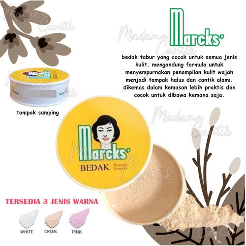 Foto Produk BEDAK MARCKS / MARCKS BEDAK TABUR - CREME dari MADAME CANTIK