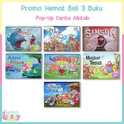 Foto Produk BELI 3 BUKU Pop-Up Cerita Alkitab KEATAS HARGA SUPER HEMAT dari HappyBunnyBooks