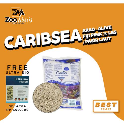 Foto Produk CaribSea Arag-Alive Fiji Pink 20 lbs / pasir laut dari ZooMart