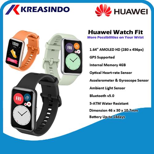 Foto Produk Huawei Watch Fit Smartwatch Garansi Resmi - Hijau Promo dari Kreasindo Online