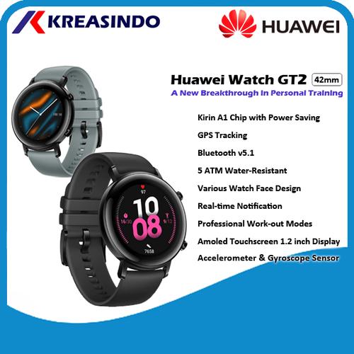 Foto Produk Huawei Watch GT2 / GT 2 42mm Female Diana Smartwatch Garansi Resmi - Hitam dari Kreasindo Online