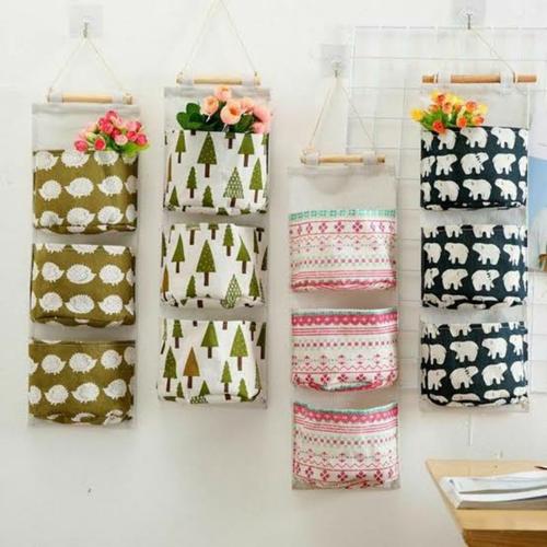 Pouch Standing Rak Jual Pouch Hanging Organizer Rak Gantung 3 Sekat Storage Bag Keranjang ...