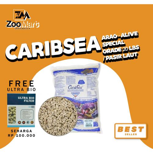 Foto Produk CaribSea Arag-Alive Special Grade 20 lbs / pasir laut dari ZooMart