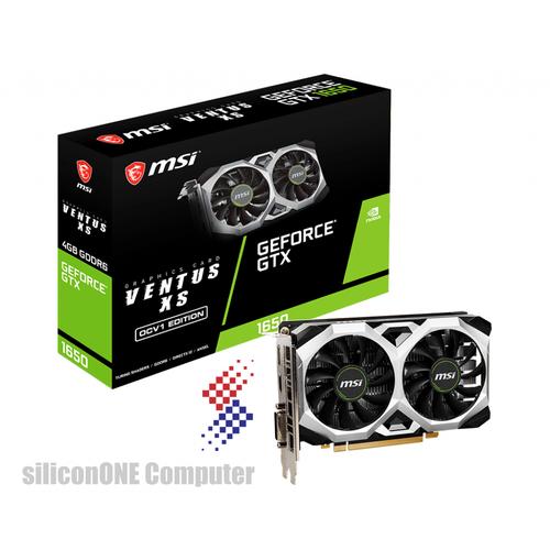 Foto Produk MSI GTX 1650 D6 VENTUS XS OCV1 4G GTX1650 4GB DDR6 dari silicon ONE Computer