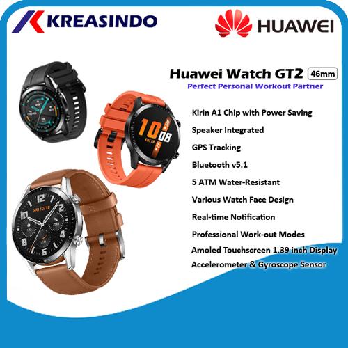 Foto Produk Huawei Watch GT2 / GT 2 46mm Male latona Smartwatch Garansi Resmi - Orange dari Kreasindo Online