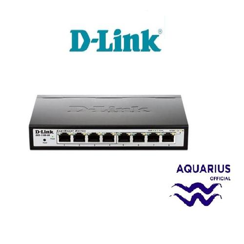 Gambar D-LINK DGS-1100-08 8-Port Layer 2 Lite Smart Managed Gigabit Switch dari Aquarius Official Jakarta Selatan Tokopedia