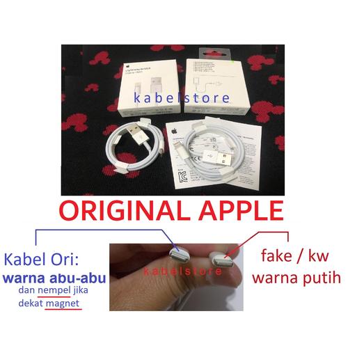 Foto Produk Lightning Kabel Data Iphone 5 5s 6 6s 6+ 7 7s 7+ ipad Original dari Kabel Store -KabelApple