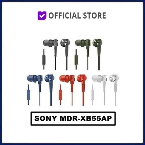 Foto Produk Earphone Sony extra bass MDR-XB55AP With Mic garansi resmi / original - Hitam dari DUNIA COMPUTER & SERVICE