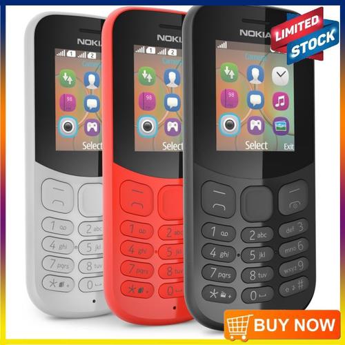 Foto Produk nokia 130 rm 1035 dual sim nokia resmi nokia jadul - Putih, no charger dari jitu ponsel