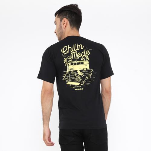 Foto Produk Wanderlust T-Shirt Kaos Chillin Mode Black - S dari Wanderlustbag Official
