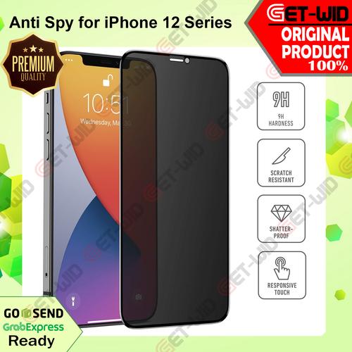 Foto Produk Anti Spy Tempered Glass iPhone 12 Pro Max / 12 Pro / 12 Mini Privacy - iPhone 12 Mini dari GET-WID Official