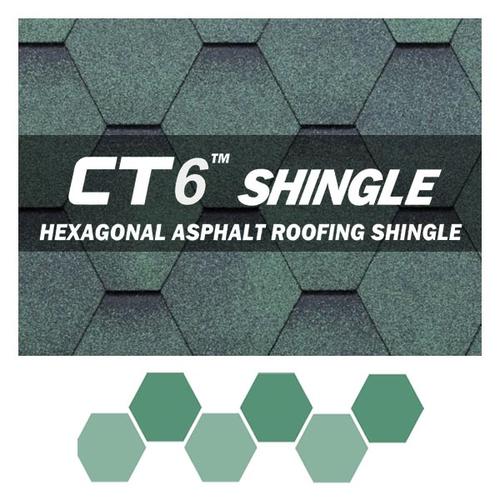 Gambar Atap Bitumen CTI | CT6 Hexagonal Asphalt Shingle Roof dari Pratama Karunia Kab. Sidoarjo Tokopedia