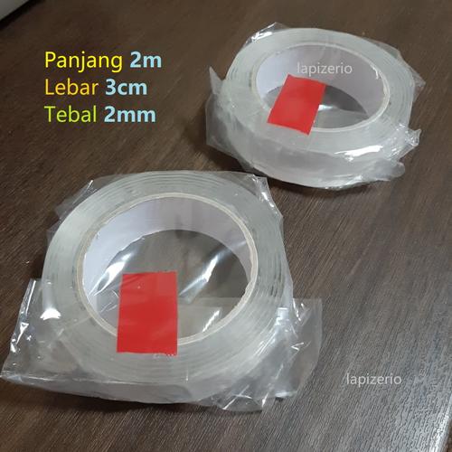 Foto Produk Nano Magic Tape Transparant Double Tape Super Rekat Acrylic Washable dari Lapizerio
