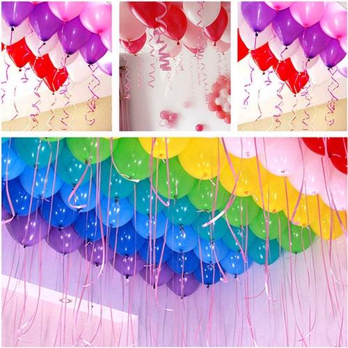 Foto Produk tali balon ribbon helium serut dekorasi pesta gold putih hitam - pink dari chic lit case